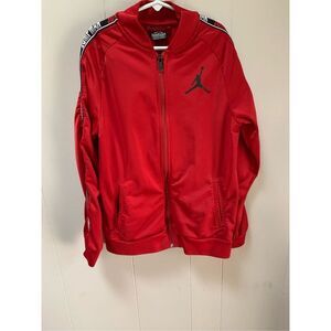 NIKE AIR JORDAN JUMPMAN BOY'S LOGO TRACK JACKET SIZE LARGE